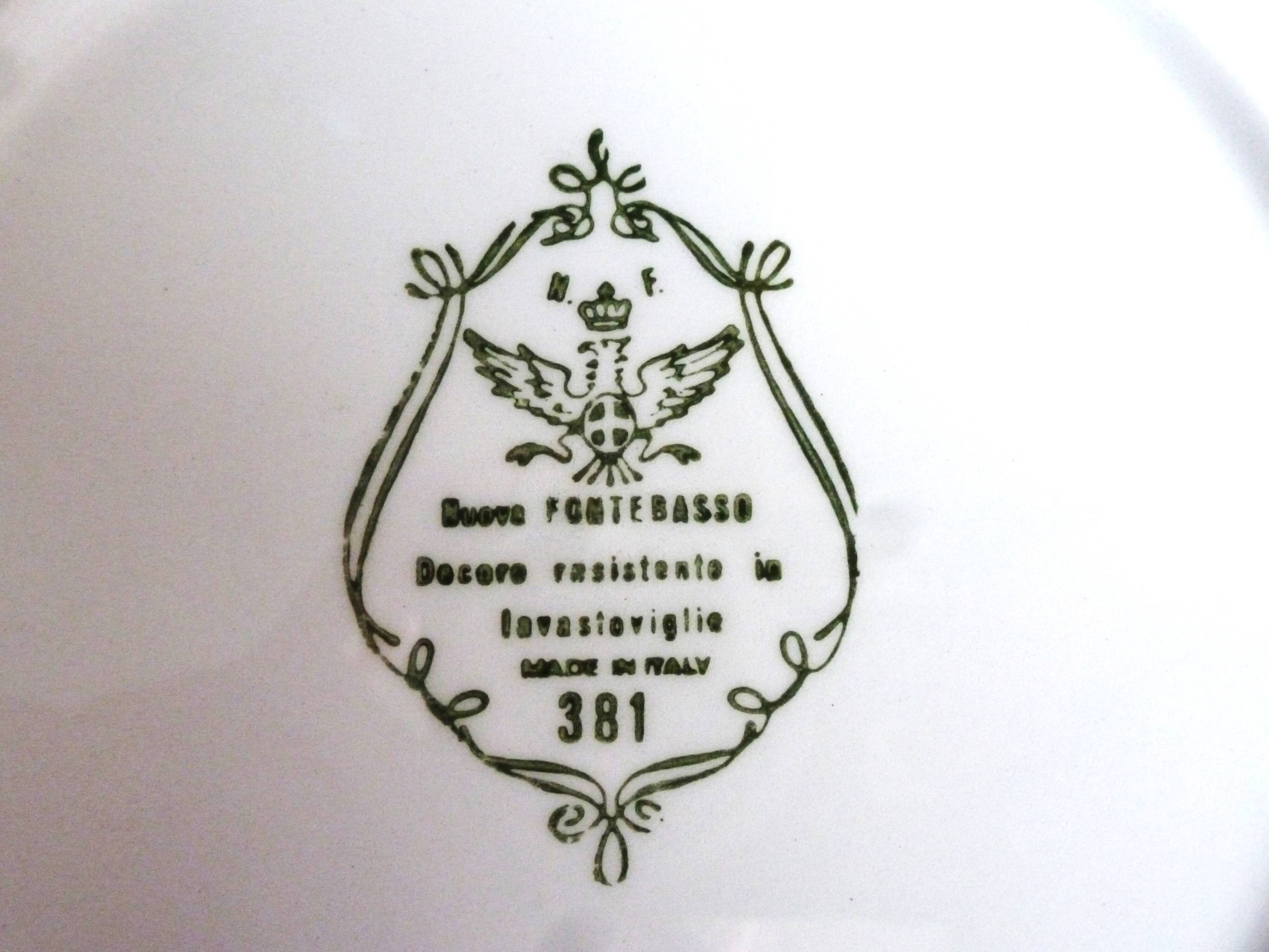 Set of 2 soup plates, Italian plates, soup plates.