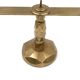 Brutalist brass pair of candle holders, France 1970