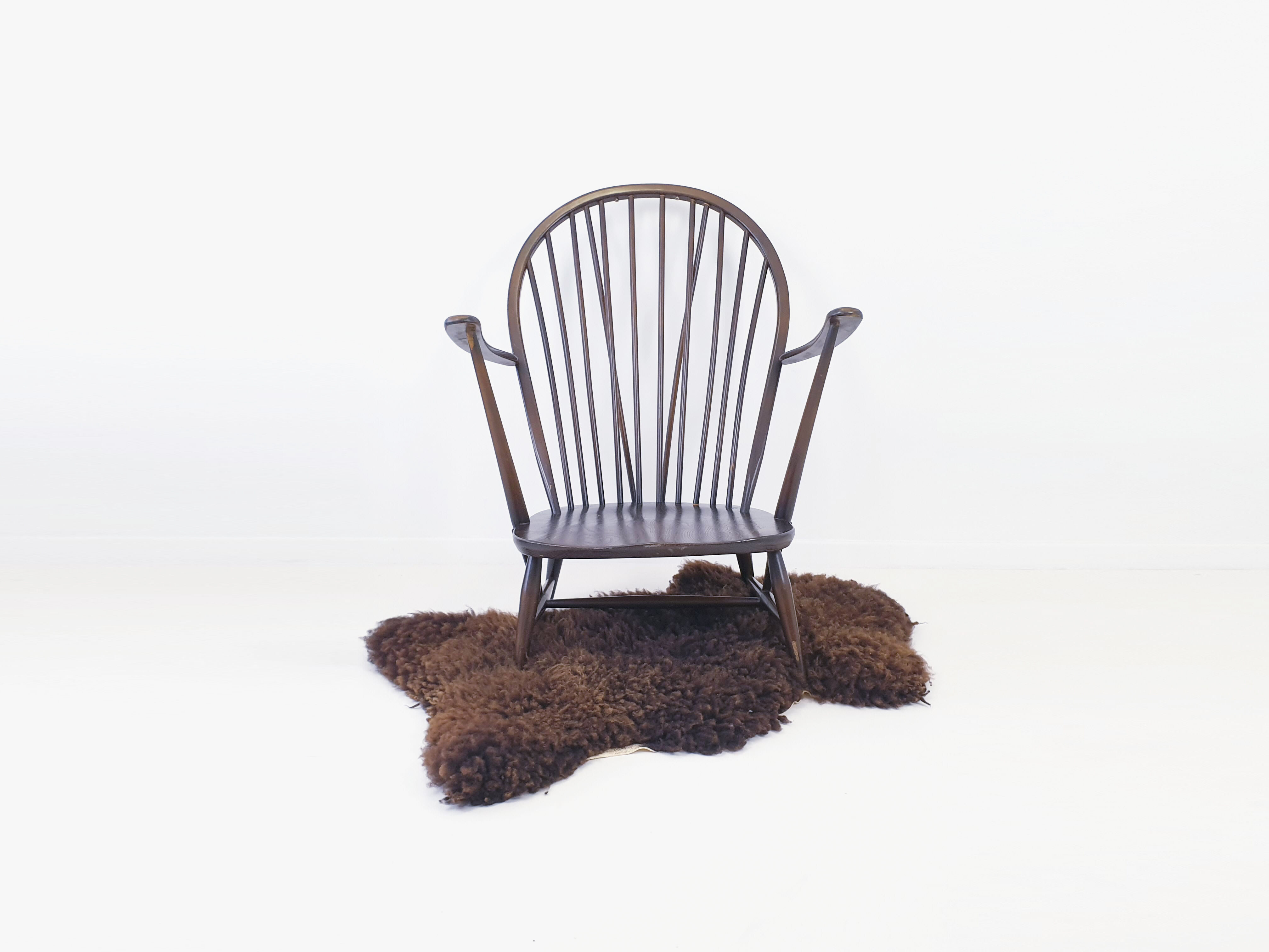 Grandfather wooden chair by Ercol 1978