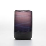 Claude Morin, blown glass roller vase, France 1975