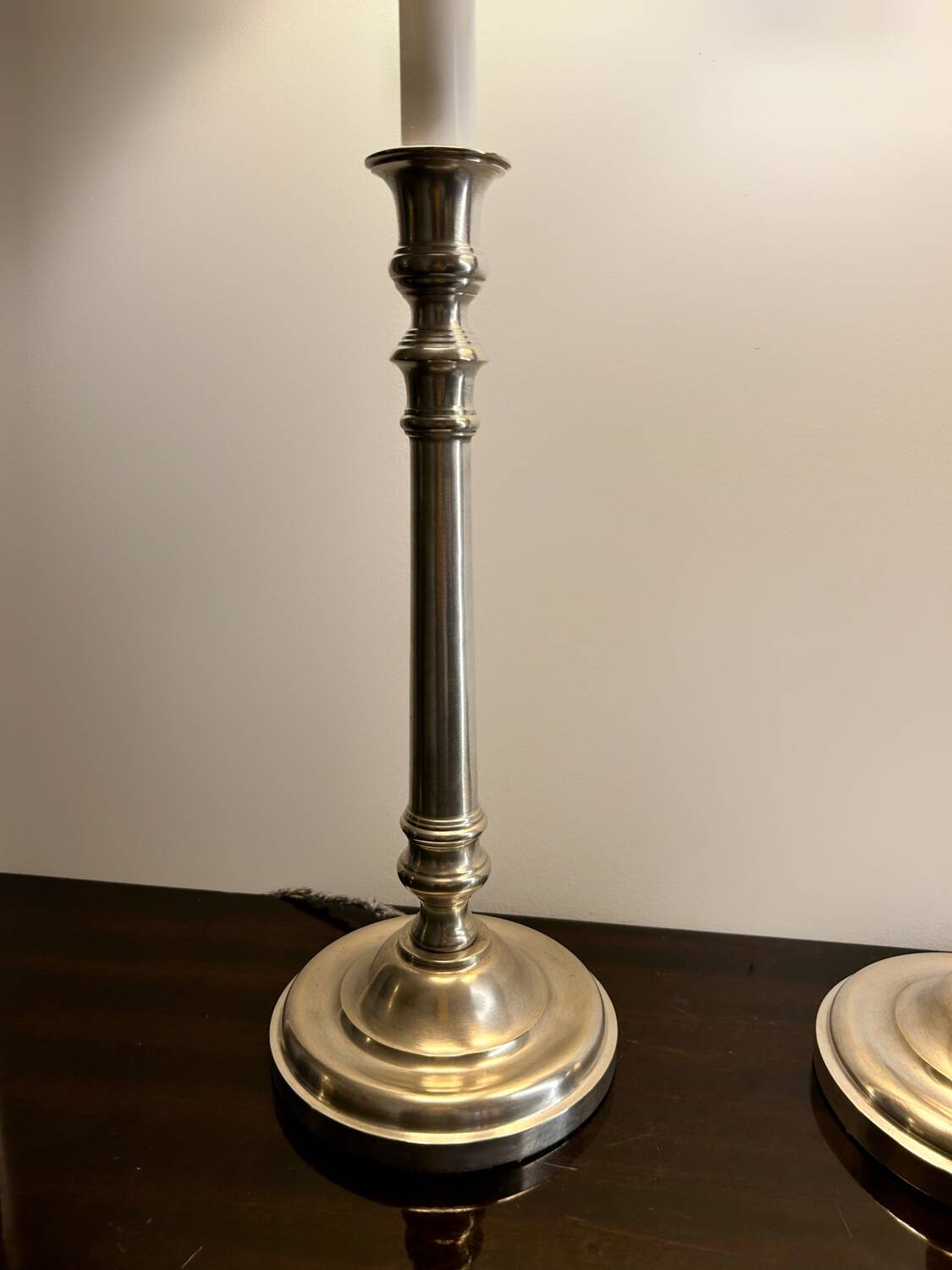 Old candlestick lamps (X2)