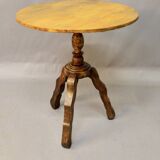 Small pedestal table on tripod base