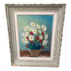 Beautiful painting bouquet of marquetry E Tosselo