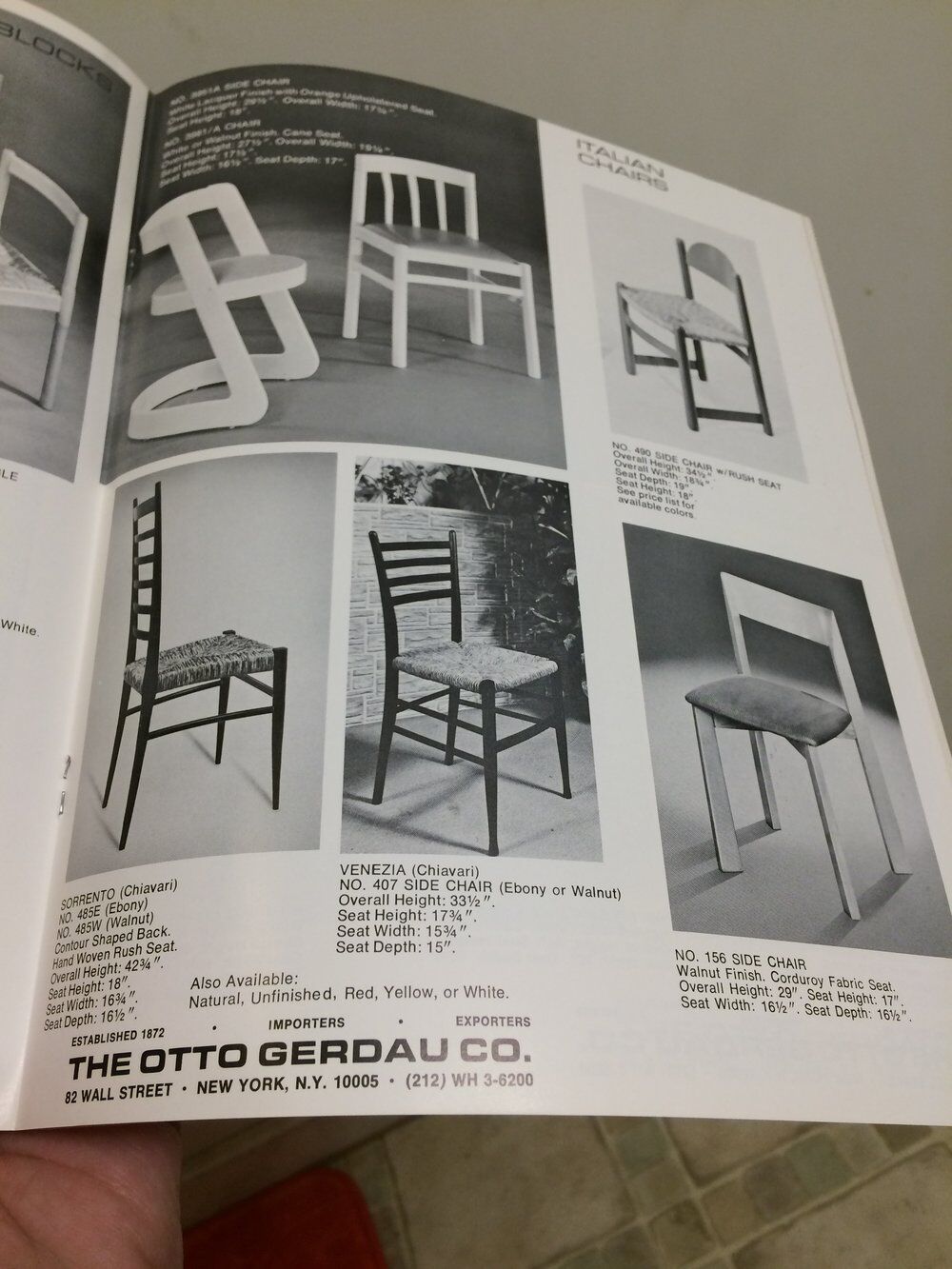 Otto Gerdau's wooden chair and rope, 1960s