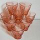 Nine Vereco glasses in Rise glass 80s