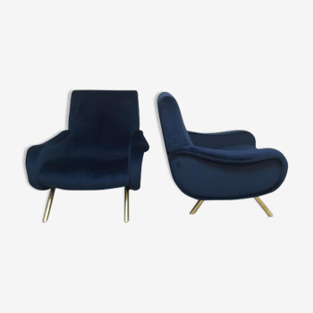 Pair of armchairs "Lady", Marco Zanuso