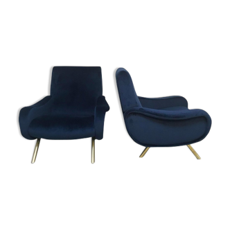 Pair of armchairs "Lady", Marco Zanuso