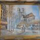Peinture à l'huile originale de caroline burnett (1877 - 1950)