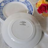 Set of 6 Sarreguemines dessert plates, Rostand pattern