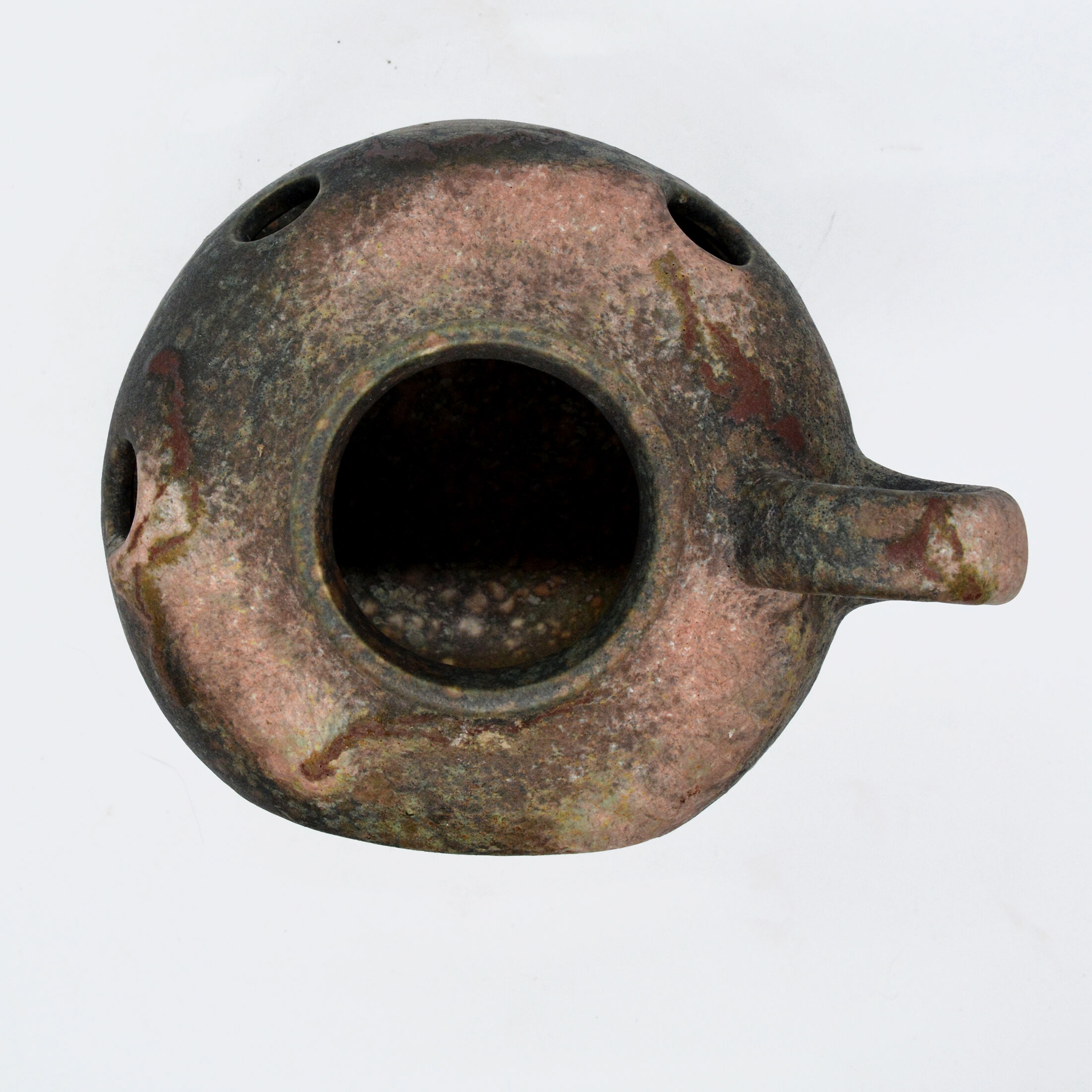 1970s organic modern ceramic oil chimney, Ruscha Art, Germany