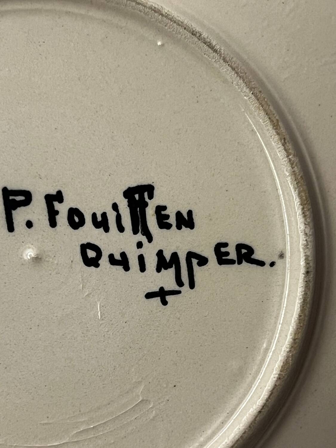 Henriot Quimper - bowl and its saucer