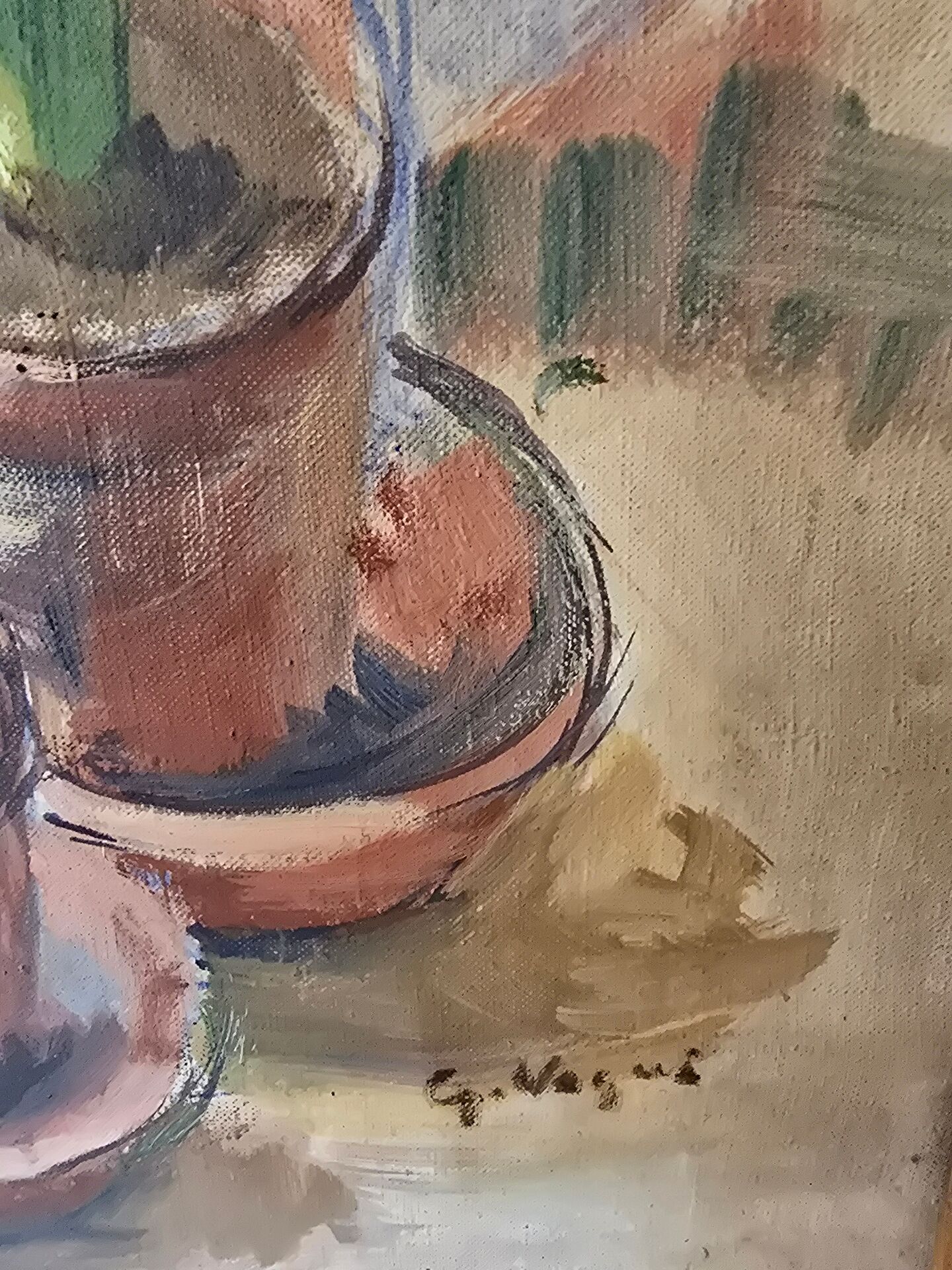 Oil on canvas "the hyacinths"
