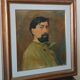 Oil portrait on canvas from the 1920s - painted on the back - Giuseppe Torelli (1881 -1959)