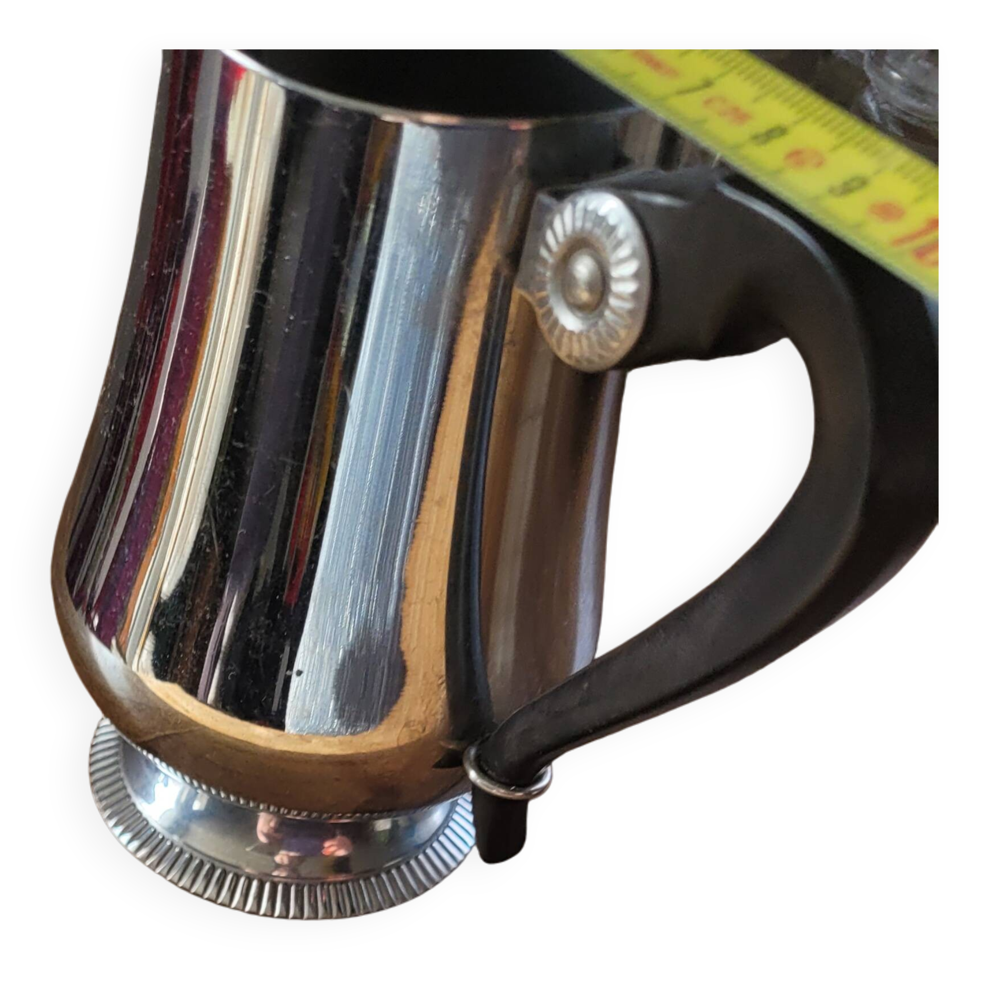 Vintage stainless steel milk jug