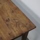 Table à manger rustique française en orme, XIXe siècle