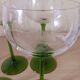 White wine glasses in crystal.