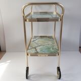 Service vintage gold and onyx effect