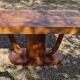 Art Deco dining table in solid walnut – 1930s – extendable