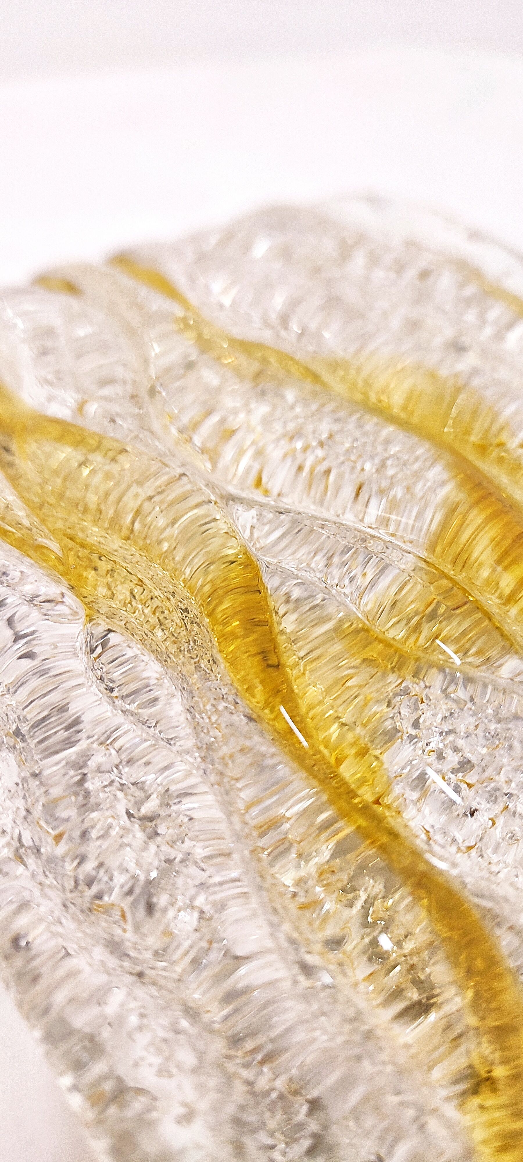 Murano glass wall lamp. Italy, 1960s.