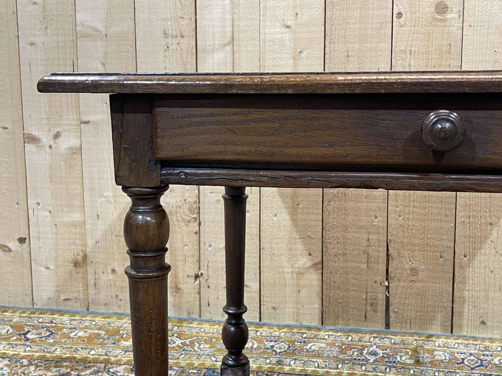 19th century oak side table