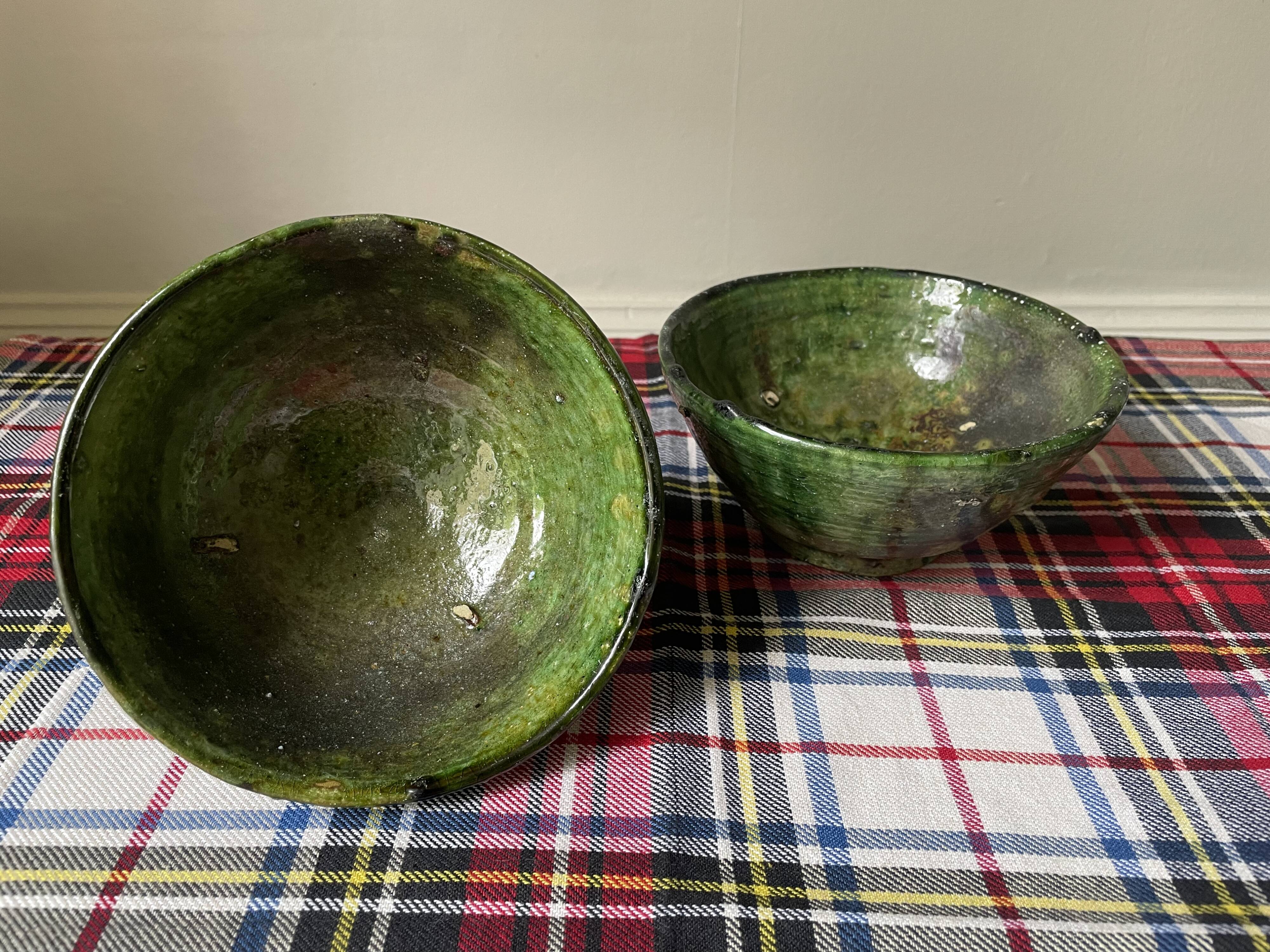 Emerald green Tamegroute bowls D14.5
