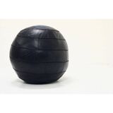 Pouf noir en cuir d'Edwin et Niekel Taco pour Leolux 90