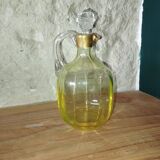 Vintage carafe in fluorine, signed 1930s–40s.
