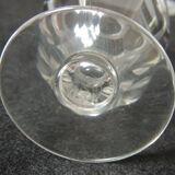 Two small Port glasses in Baccarat crystal