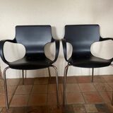 Lot of two design armchairs