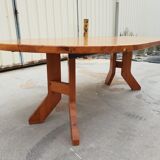 Extendable pine dining table 1970