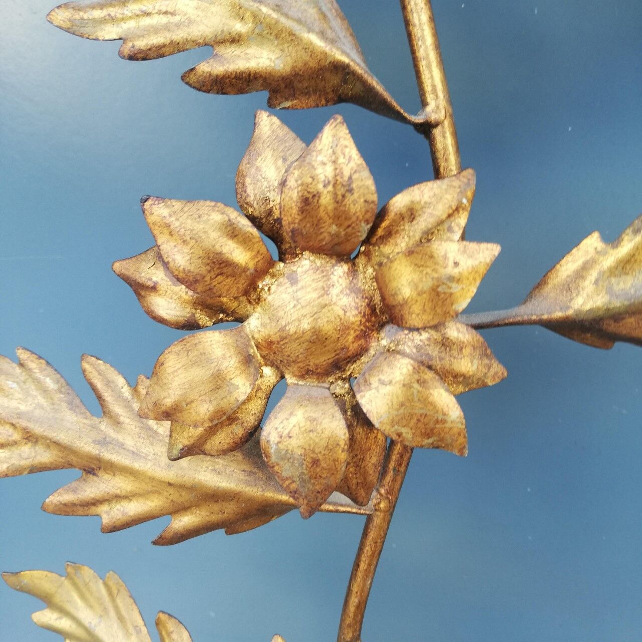 Pair of metal wall lamps
