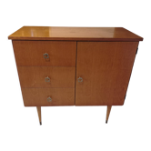 Old vintage Scandinavian chest of drawers 3 drawers and 1 compass foot holder