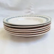 Orange and blue deep plates HBCM and St Amand