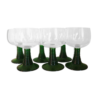 6 Alsace wine glasses