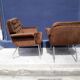 Pair of velvet armchairs