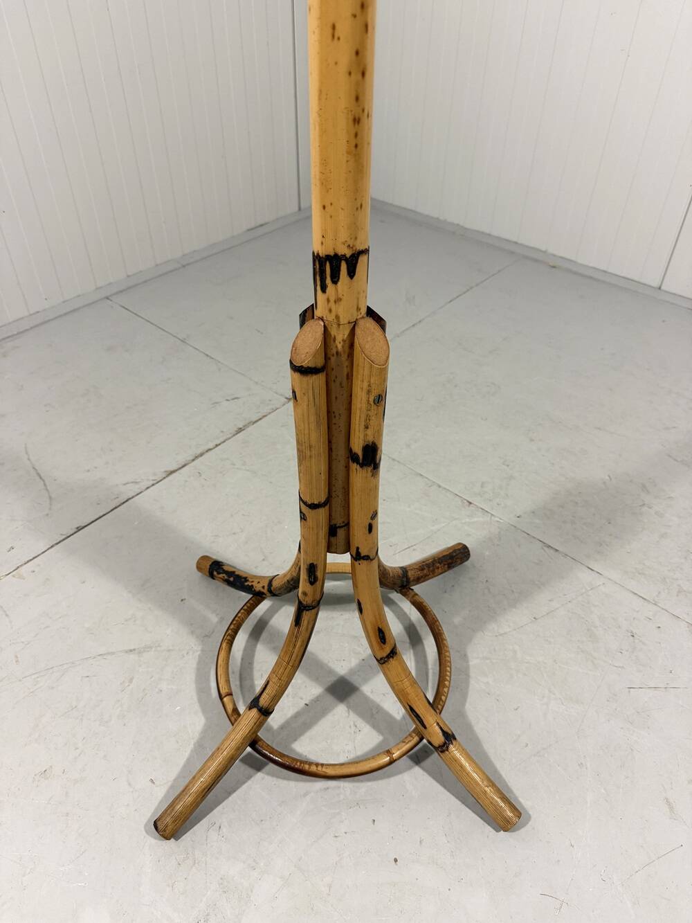 Rattan standing coat rack 1960’s