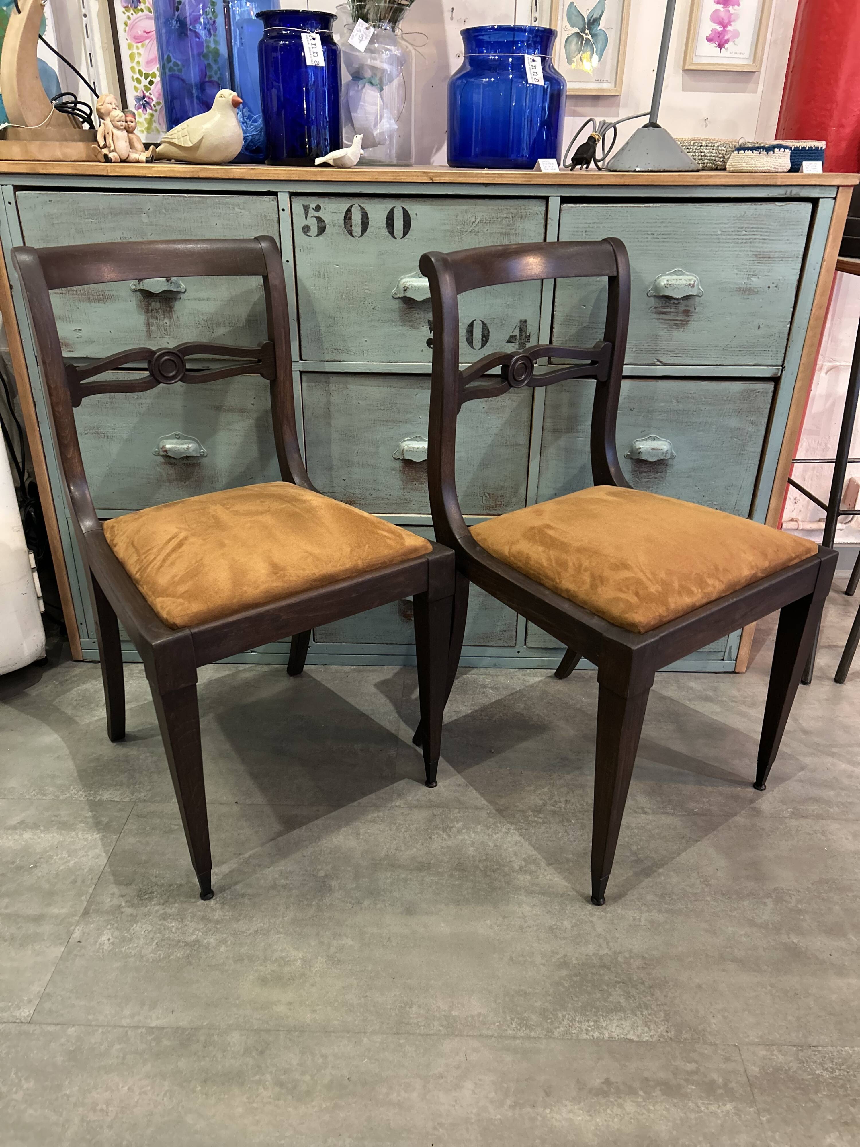 Pair of Regency style chairs from the 1940s.