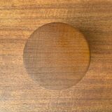 German ceramic box or mid-century biscuit jar with a teak lid by SMF Schramberg Keramik, 1960s