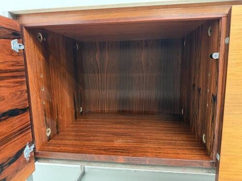 Modernist enfilade by Arno, in Rio rosewood.
