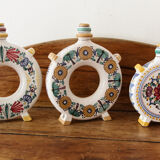 Set of 3 Slovak ceramic soliflores