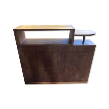 Solid cherry wood partition bar