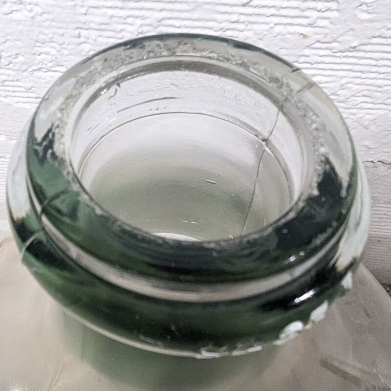 Transparent 25 liters demijohn