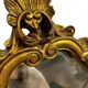 Vintage gold baroque wall mirror