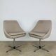 Paire de chaises coque 70's, pivotantes, vintage