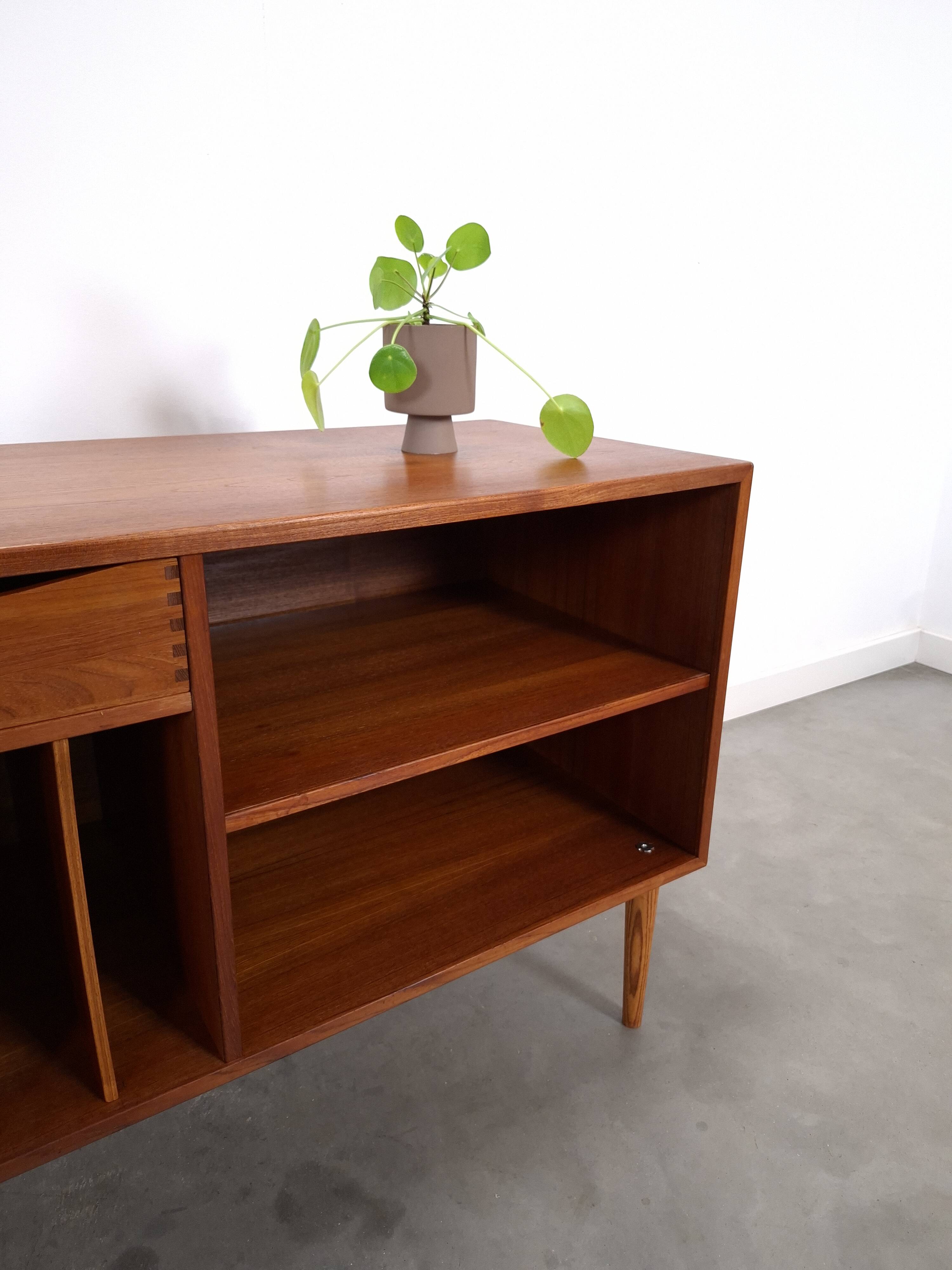 Meuble en teck LP avec tiroir, meuble TV et multimédia, buffet