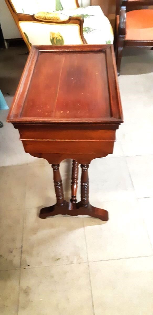 Side table / work table XIXth original patina