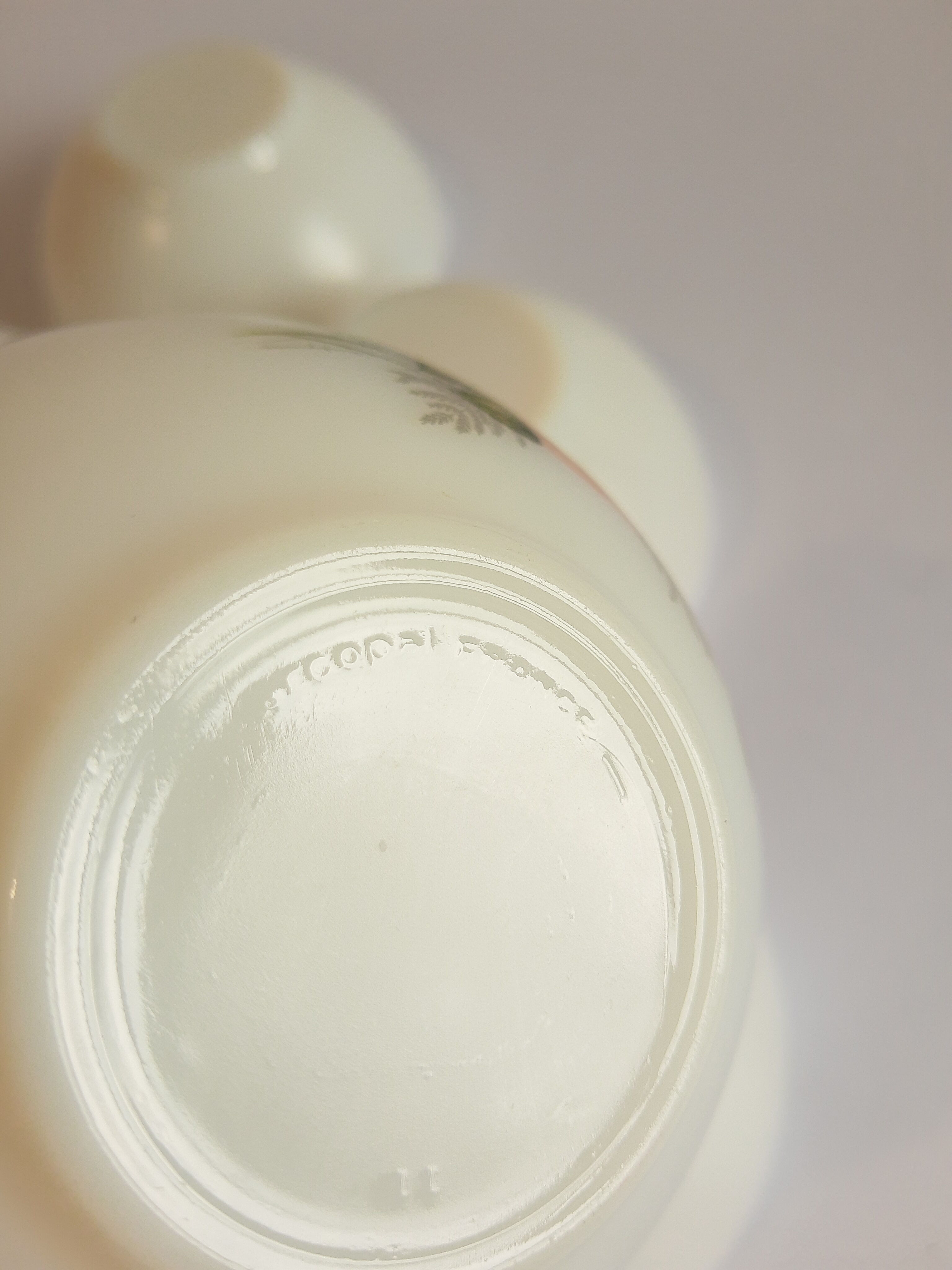 Set of 5 ramekins opaline Arcopal France roses 60s vintage