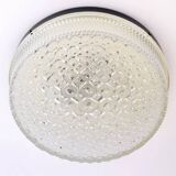 Atomic Age Glass Ceiling Light by Wila