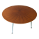 Vintage round coffee table in sun veneer – W. Germany, an
