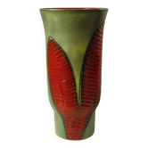 Vase en ceramique fernand elchinger modele fougere annees 1950